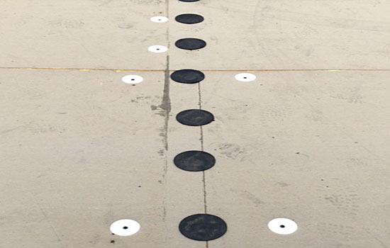 commercial roof removed leaving anchors